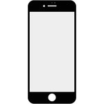 Стекло + OCA в сборе с рамкой для iPhone 8, SE 2020 олеофобное покрытие (черное)