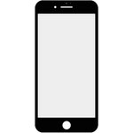 Стекло + OCA в сборе с рамкой для iPhone 7 Plus олеофобное покрытие (черное)
