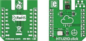 MIKROE-1687, HTU21D Temperature Sensor mikroBus Click Board