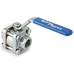 1824705, Stainless Steel Reduced Bore, 3 Way, Ball Valve, BSPP 1in