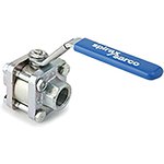 1824705, Stainless Steel Reduced Bore, 3 Way, Ball Valve, BSPP 1in