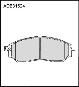 ADB31524, Колодки тормозные дисковые | перед |