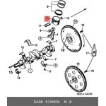 9149436, Поршень комплект