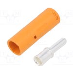 LCA60-M, Plug; DC supply; LC; male; PIN: 1; for cable; soldering; orange; 55A