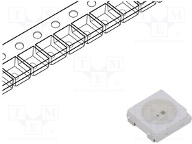 FR5050RGB4C-F1T, Программируемый светодиод; SMD; 5050,PLCC4; RGB; 5x5x1,6мм