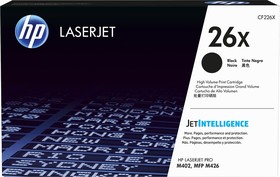 Фото 1/10 HP 26X Black Original LaserJet Toner Cartridge (CF226X), Тонер-картридж