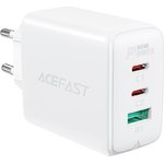 AF-A13-WH, Зарядное устройство ACEFAST A13 PD65W USB-C+USB-C+USB-A, трехпорт., белый