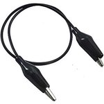 Провод 15см черный крокодил-крокодил, Провода и кабели