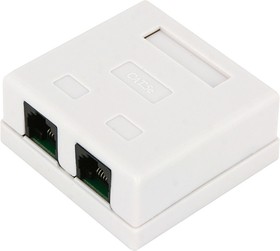 GA-RJ45-5E+RJ11-1/1, Розетка внешняя RJ-45 UTP 5e кат, 1порт.+ RJ-11 Phone