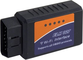 Фото 1/3 Адаптер ELM 327 Wi-Fi, OBDII сканер для диагностики автомобилей
