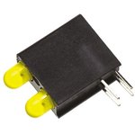 553-0233-200F, LED Bi-Level Uni-Color Yellow 585nm 4-Pin Bulk