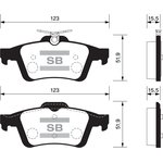 SP2091, SP2091SNS_=FDB1675 !колодки дисковые з.\ Mazda 3/5 1.4-2.0i/1.6Di/2.0CRTD 03