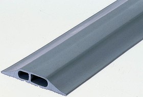 26001125, 4.5m Grey Cable Cover in Rubber, 30 x 10 & 20 x 10mm Inside dia.