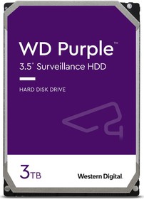 Фото 1/2 Жесткий диск WD Purple WD33PURZ, 3ТБ, HDD, SATA III, 3.5"