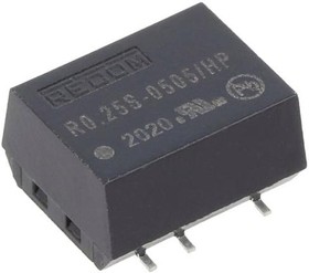 Фото 1/3 R0.25S-0505/HP, Isolated DC/DC Converters - SMD CONV DC/DC 0.25W 05VIN 05VOUT