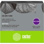 Картридж ленточный Cactus CS-DK11209 черный для Brother P-touch QL-500, QL-550 ...