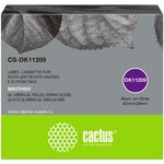 Картридж ленточный Cactus CS-DK11209 DK-11209 черный для Brother P-touch QL-500 ...