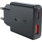 AF-A69-BK, Зарядное устройство ACEFAST A69 PD30W GaN (USB-A+USB-C),сетевое, черный