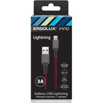 Кабель USB-Lightning ELX-CDC09-C43 3А 1.5м черн./красн ...