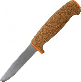 Фото 1/2 Нож Floating Serrated Knife, нержавеющая сталь, пробковая ручка, оранжевый, 13131