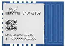 Фото 1/4 E104-BT52, Радиомодуль Bluetooth 5.0 на микросхеме DA14531, 2.402~2.480 ГГц