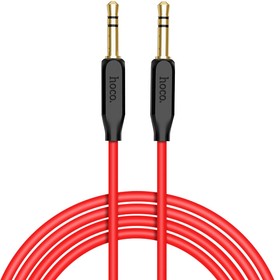 Аудио кабель HOCO UPA11 AUX, 1.0м, красный