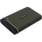 Transcend Portable HDD 1Tb StoreJet TS1TSJ25M3G {USB 3.0, 2.5" Military Green}