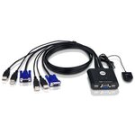 Квм перевключатель ATEN 2-Port USB VGA Cable KVM Switch with Remote Port ...