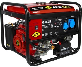 Бензиновый генератор DDE G550E, 220 В, 5.5кВт, с АКБ [917-415]
