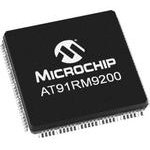 AT91RM9200-QU-002, , микроконтроллер , ядро ARM9, 128 Кбайт ПЗУ, 180 МГц ...
