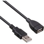 EX294741RUS, Удлинитель USB 2.0 ExeGate EX-CC-USB2-AMAF-0.75 (Am/Af, 0,75м)