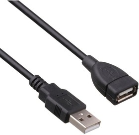 EX294764RUS, Удлинитель USB 2.0 ExeGate EX-CCF-USB2-AMAF-4.5F (Am/Af, позолоченные контакты, ферритовые кольца, 4,5м)