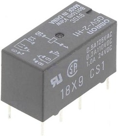Фото 1/4 G5V-2-H1-DC9, Signal Relay 9VDC 1A DPDT( (20.5mm 10.1mm 11.5mm)) THT