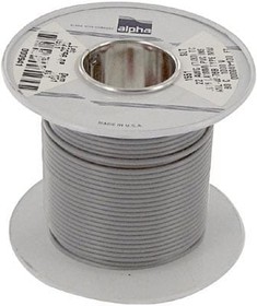 Фото 1/3 1551 SL005, Провод; HookUp Wire PVC; многопров; Cu; 22AWG; серый; ПВХ; 1кВ