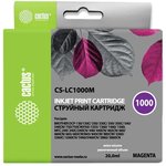 Картридж струйный Cactus CS-LC1000M пурпурный для Brother DCP 130C/ 330С ...