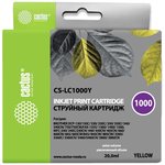 Картридж струйный Cactus CS-LC1000Y желтый (20мл) для Brother DCP ...