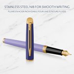 Ручка перьев. Waterman Hemisphere Colour Blocking (2179900) Purple GT F сталь ...