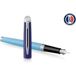 Ручка перьев. Waterman Hemisphere Colour Blocking (2179924) Blue CT F сталь ...