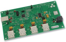 TPS2071EVM-159, Оценочный модуль, контроллер питания 4-портового USB концентратора