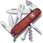 Складной нож Victorinox Climber, функций: 14, 91мм, красный полупрозрачный  ...