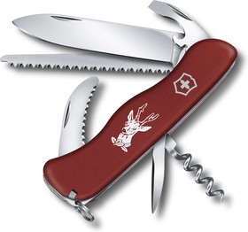 Фото 1/3 0.8573, Нож Victorinox Hunter, 111 мм, 12 функций, с фиксатором лезвия, красный