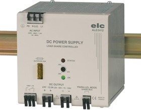 Фото 1/3 ALE2412, Switched Mode DIN Rail Power Supply, 190 → 440V ac ac Input, 24V dc dc Output, 12.5A Output, 300W