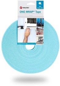 VEL-OW64110, Aqua Hook & Loop Tape, 10mm x 25m