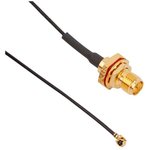 336313-12-0050, RF Cable Assemblies SMA BH Jk-AMC Plg 1.13mm cable, 50 mm