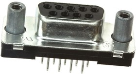 Фото 1/3 1-5747150-6, Amplimite HD-20 9 Way Through Hole D-sub Connector Socket, 2.74mm Pitch, with 4-40 UNC, Female Screw