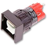 31-281.0252, Illuminated Pushbutton Switch Latching Function 1NO + 1NC 250 V LED