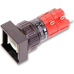 31-282.0252, Illuminated Pushbutton Switch Latching Function 2NO + 2NC 250 V LED