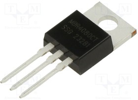 MBR4080CT, Diode: Schottky rectifying; THT; 80V; 40A; TO220AB; tube; Ir: 1mA