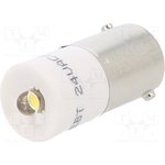 1860235L3, Индикат.лампа: LED; BA9S,T10; белый теплый; пластик; 24ВAC; 24ВDC