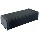1455K1602BK, Enclosures, Boxes, & Cases Alum w/Plastic Ends 6.3x3.07x1.69" Black